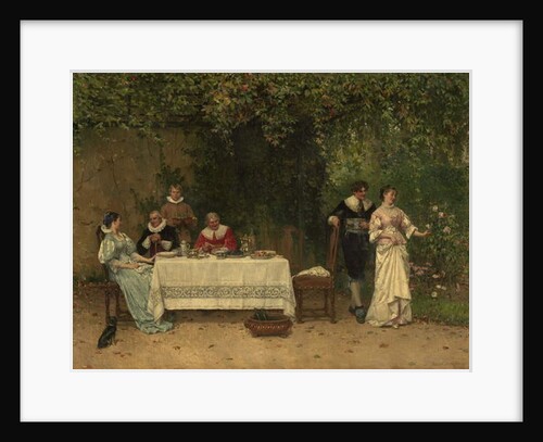 The Proposal, 1878 by Adrien Moreau