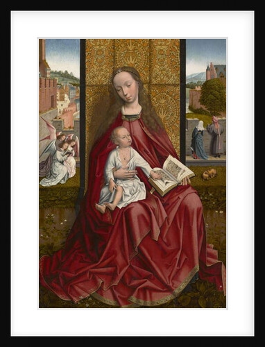 The Virgin and Child Enthroned, c.1500 by Master of the Embroidered Foliage