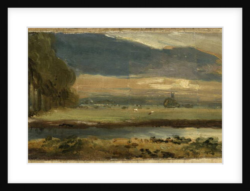 Dedham Church from Flatford, c.1810 by John Constable