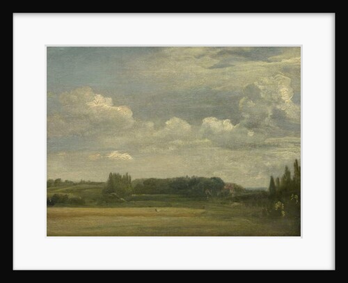East Bergholt Common, View toward the Rectory, 18th August 1813 by John Constable