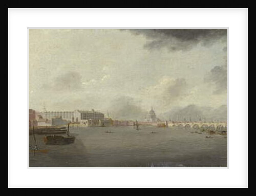 A View of the Thames Looking East with the Adelphi, Somerset House, and Saint Paul's Cathedral, c.1806 by Daniel Turner