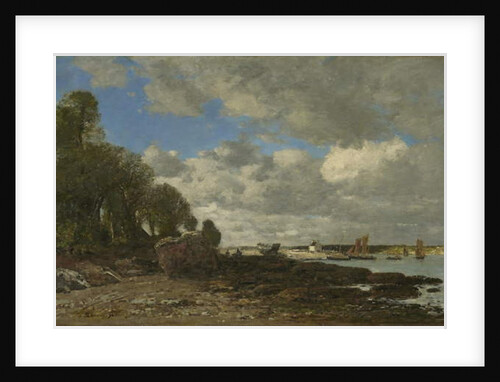 Plougastel, the Ferry Crossing, 1873 by Eugene Louis Boudin