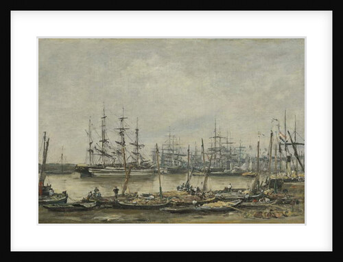 Bordeaux, the Quais, 1874 by Eugene Louis Boudin