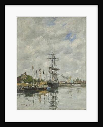 Deauville, the Boat Basin, 1887 by Eugene Louis Boudin