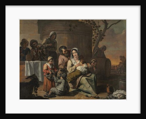 Vintage Scene, c.1650 by Le Nain Brothers (circle of)