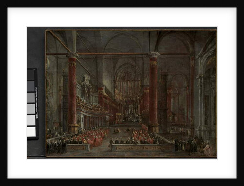 Pontifical Ceremony in SS. Giovanni e Paolo, Venice, 1782, c. 1783 by Francesco Guardi