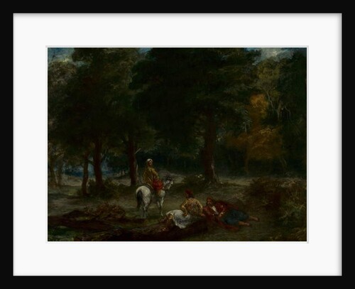 Greek Cavalry Men Resting in Forest, 1858 by Ferdinand Victor Eugene Delacroix