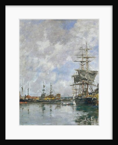 The Dock of Deauville, 1891 by Eugene Louis Boudin