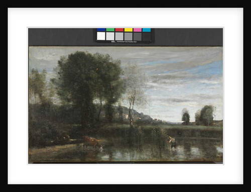 Pond at Ville-d'Avray, late 1860s by Jean Baptiste Camille Corot