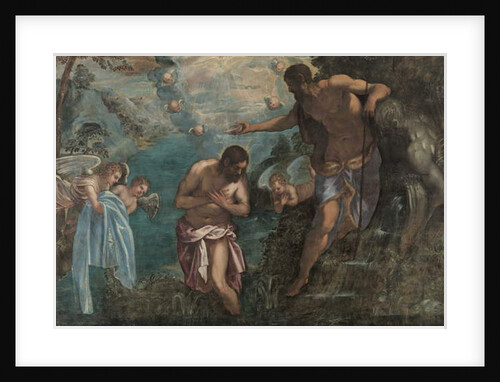 Baptism of Christ, 1580s by Jacopo Robusti (studio of) Tintoretto
