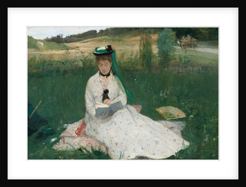 Reading, 1873 by Berthe Morisot