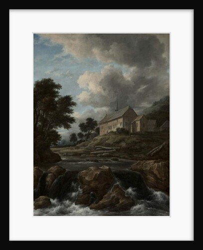 Landscape with a Church by a Torrent, c.1670 by Jacob Isaaksz. or Isaacksz. van Ruisdael