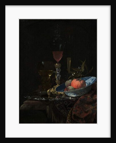 Wineglass and a Bowl of Fruit, 1663 by Willem Kalf