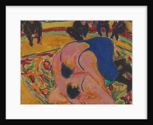 Wrestlers in a Circus, 1909 by Ernst Ludwig Kirchner