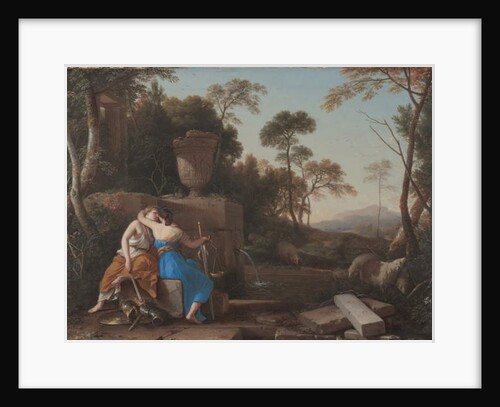 The Kiss of Peace and Justice, 1654 by Laurent de La Hyre
