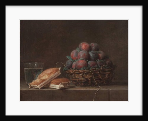 Basket of Plums, 1769 by Anne Vallayer-Coster