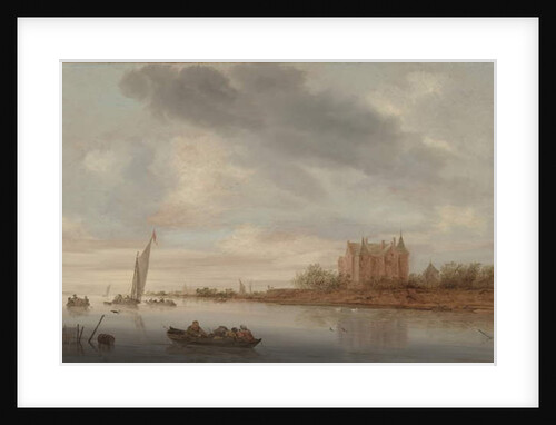 Castle on a River, 1644 by Salomon van Ruisdael or Ruysdael