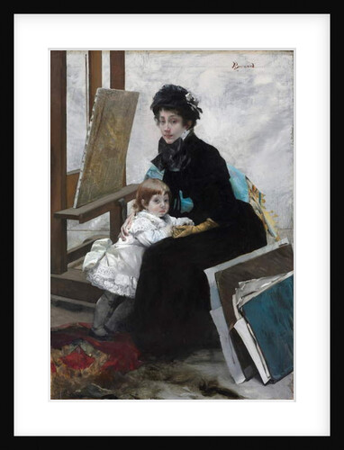 Madeleine Lerolle and Her Daughter Yvonne, c.1879-1880 by Paul Albert Besnard
