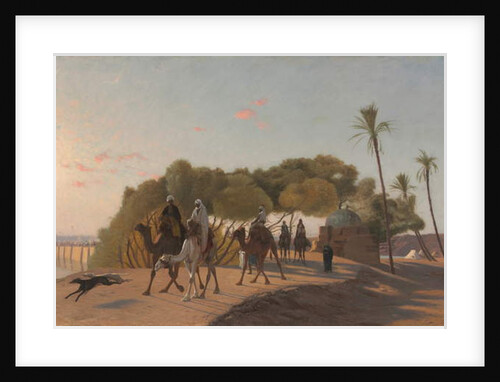 Leaving the Oasis, 1880s by Jean Leon Gerome