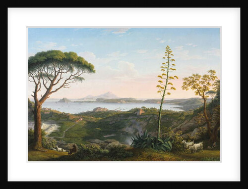 View of the Gulf of Pozzuoli from Solfatara, 1803 by Jacob-Philippe Hackert