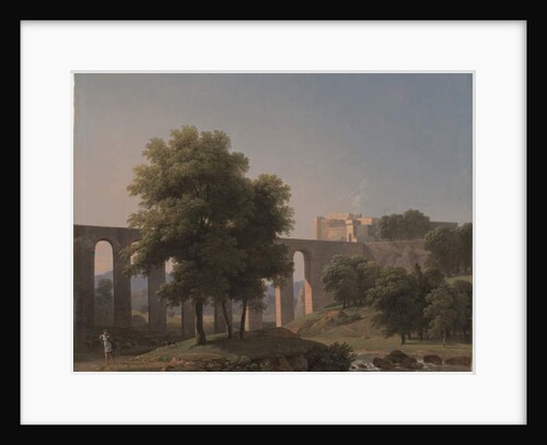 An Aqueduct Near a Fortress, 1807 by Jean Victor Bertin