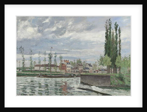 The Lock at Pontoise, 1872 by Camille Pissarro