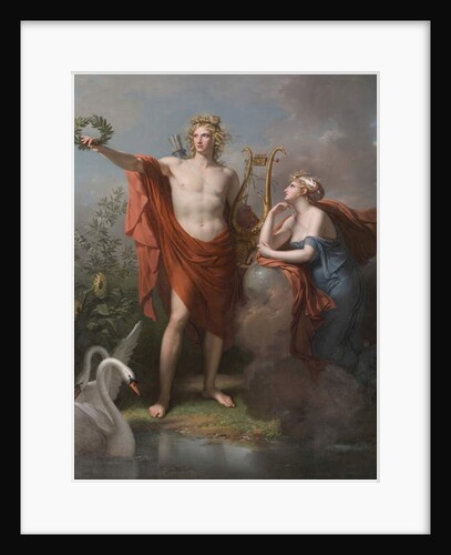 Apollo, God of Light, Eloquence, Poetry and the Fine Arts with Urania, Muse of Astronomy, 1789 by Charles Meynier