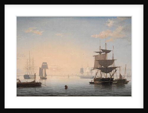 Harbor of Boston, with the City in the Distance, c.1846-47 by Fitz Henry Lane