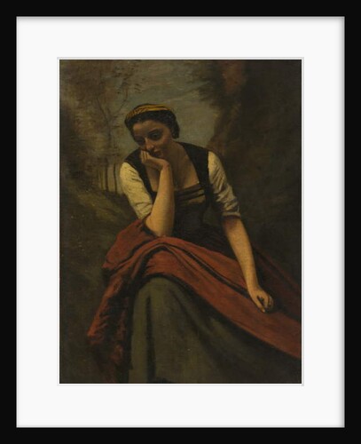 Woman Meditating, c.1870 by Jean Baptiste Camille Corot