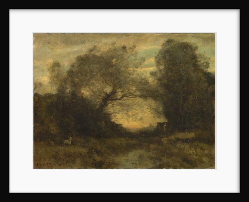 The Pond at the Entrance of the Woods, c.1860-75 by Jean Baptiste Camille Corot