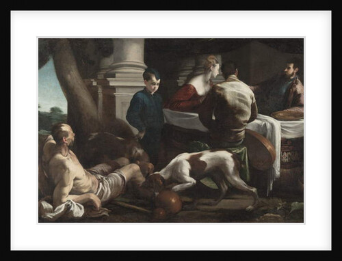 Lazarus and the Rich Man, c.1550 by Jacopo Bassano