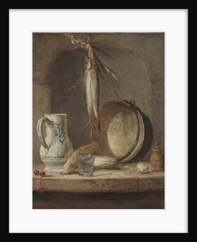 Still Life with Herrings, c.1735 by Jean-Baptiste Simeon Chardin