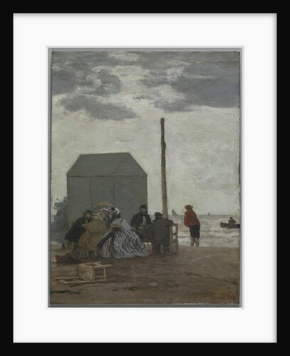 The Beach at Deauville, 1864 by Eugene Louis Boudin