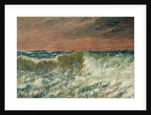La Vague, 1872 by Gustave Courbet