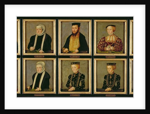 Portraits of Members of the Jagiellonian Dynasty, c.1565 by Lucas the Younger Cranach