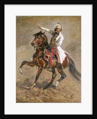 General Tadeusz Kosciuszko on Horseback, sketch for 'The Panorama of Raclawice', 1893 by Wojciech and Stylka Jan (1858-1925) Kossak