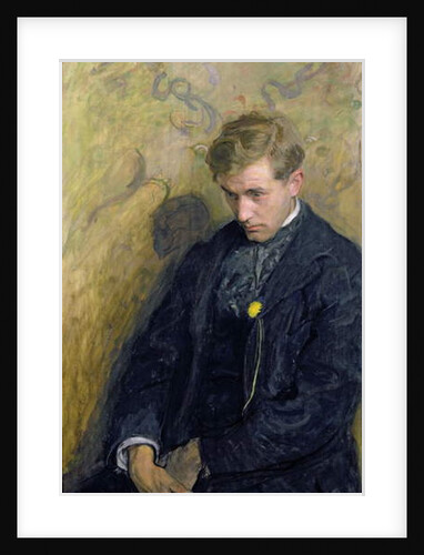 Melancholic or,Portrait of Antoni Procajlowicz 1898 by Wojciech Stanislaw Weiss