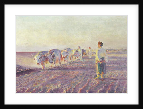 Ploughing in the Ukraine, 1892 by Leon Wyczolkowski