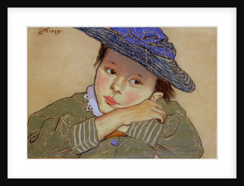 Girl in a Blue Hat, 1895 by Stanislaw Wyspianski