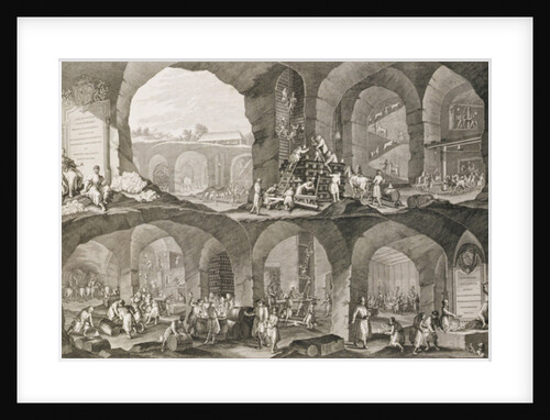 Inside a Salt Mine in Wieliczka by Johann Esaias Nilson