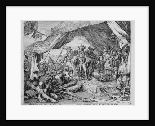 Vienna Print Cycle, Entry of Emperor Leopold into the Tent of the Grand Vizier, 1683 by Romeyn de Hooghe