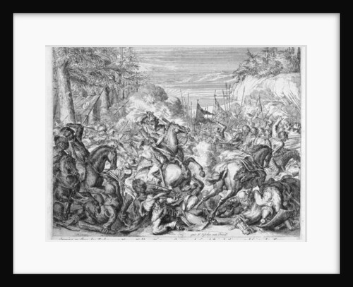 Vienna Print Cycle, Polish Cavalry Beginning Battle in the Vienna forest, 1683 by Romeyn de Hooghe