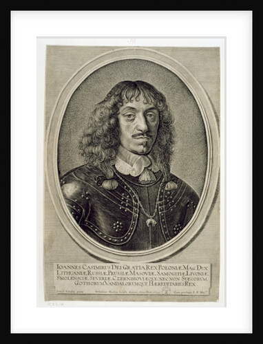 John Kazimir Vasa King of Poland, 1649 by Willem (c.1597-1660) Hondius