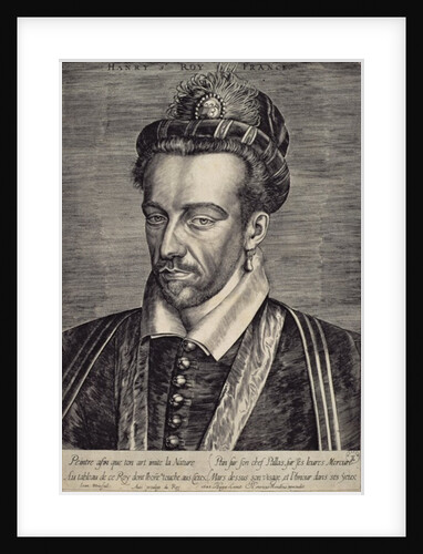 Henri III Valois by Johan Wierix