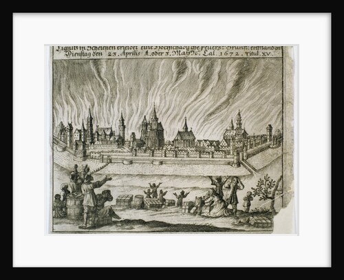 Legend of the 'Fire of the Two', 1672 by Polish School