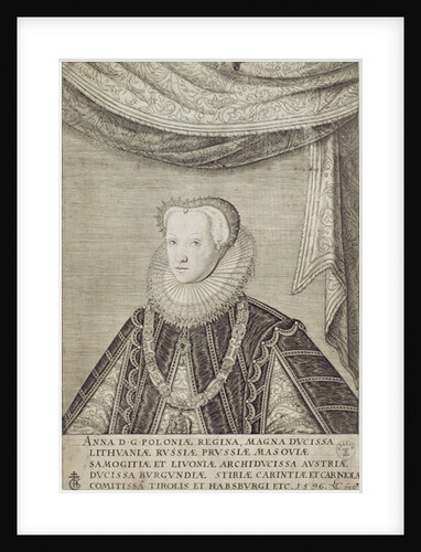 Anna Habsburg Queen of Poland, 1596 by Lambert Cornelis