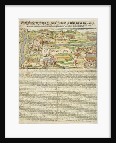 View of the Siege of Polotsk by Stephen Bathory in 1579 by Georg the elder Mack