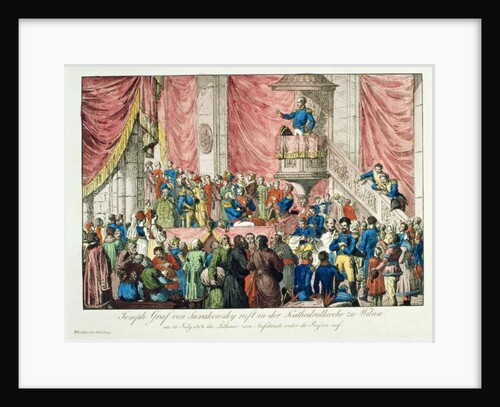 General Sierakowski calling for the Lithuanian Uprising, 1812 by Johann Nepomuk Schonberg