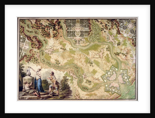 An imaginary map of Czartorysk by Tadeusz Kosciuszko