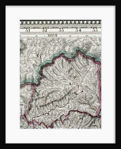 Map of the kingdom of Hungary, printed by Godfried by Jan (after) Lipszki